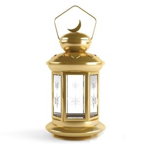 Portavelas de Acero Inoxidable y Vidrio de Alta Calidad con Acabado Dorado, Farol Colgante Decorativo para el Hogar y el Jardín - Product Image 2