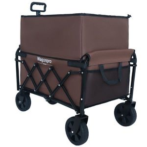 Carrello Multiuso a Doppio Strato, 100% Spazio Extra, Pieghevole, per Campeggio, Shopping, Sport, Giardinaggio, Pesca e Attrezzi - Product Image 2