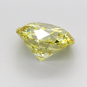 Diamant de laboratoire de couleur jaune fantaisie, certifié IGI, taille ronde 4 carats, pureté VS, pour la fabrication de bijoux - Product Image 2