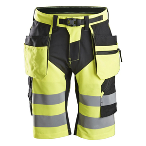 <b>Top</b> Quality High Visibility Anti-static Flame-Retardant Work Shorts with <b>Reflective</b> Tape Durable Safety Workwear for Men - Product Image 1