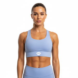 เสื้อชั้นในกีฬาผู้หญิงสำหรับฤดูร้อน ไร้ตะเข็บ สายปรับได้ ยืดได้สี่ทิศทาง รองรับสูง ระบายอากาศดี เหมาะสำหรับออกกำลังกาย วิ่ง มีโลโก้ด้านหน้า - Product Image 3