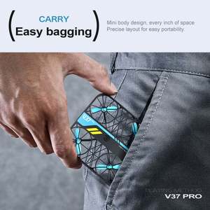 Dron Portátil de Bolsillo V37 para Exteriores de Largo Alcance, Cámara Dual 4K HD, Control Remoto WiFi, Transmisión en Tiempo Real, Plegable, Comercial - Product Image 3