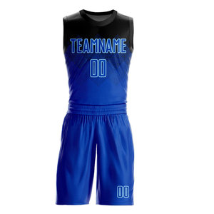 Conjunto de Camiseta de Baloncesto Sublimada Personalizada de Dos Tonos, Cuello Redondo, Sin Mangas, Absorbe la Humedad, Ropa Deportiva Unisex para Adultos - Product Image 1
