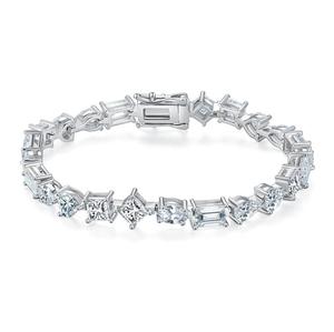 Nouveau design Bracelet tennis en moissanite couleur D taille VVS1 en argent sterling 925, style diamant, éblouissant - Product Image 5