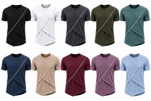 Men's Sporty Digital Printed Quick Dry Short Sleeve T-Shirt <b>Raglan</b> Sleeve O-Neck Regular Fit 100% Cotton Knitted Front Trim 220g - Product Image 6