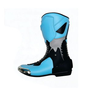 Chaussures de moto en cuir respirantes pour hommes, les plus vendues, personnalisables, couleur unique, haute qualité, pour le marché en gros - Product Image 2