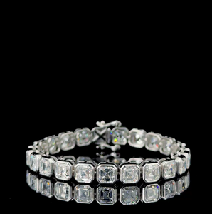 Pulsera de Diamantes Cultivados en Laboratorio con Corte Esmeralda Personalizada – Joyería Fina de Diamantes de Lujo en Oro para Uso Diario - Product Image 1