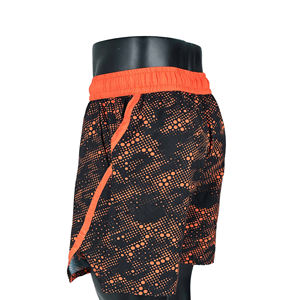 Shorts MMA pour homme, noir et orange à pois, impression par sublimation, séchage rapide, coupe classique, vêtements d'arts martiaux mixtes, taille adulte - Product Image 5