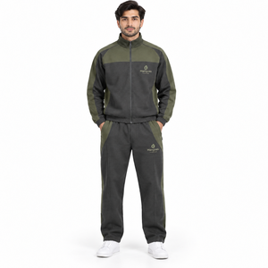 Conjunto Deportivo de 2 Piezas, Sudadera Holgada y Pantalones Deportivos, Tejido Polar de Poliéster/Algodón Grueso, Antibacterial, Ecológico, Estilo Urbano para Invierno - Product Image 2