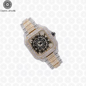 Charm_Jewells Luxury Stainless Steel Square <b>Watch</b> 36mm Analog Quartz Sapphire Crystal Folding Clasp Unisex - Product Image 2