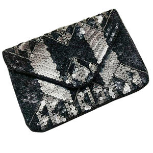 Embrayage perlé lumineux Belle pochette perlée avec fronde en chaîne pour les femmes - Product Image 4