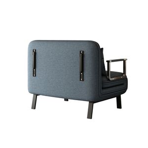 Divano Letto Pieghevole in Ferro da 39 Pollici con Schienale Regolabile e Cuscino, Chaise Longue per il Relax - Product Image 6