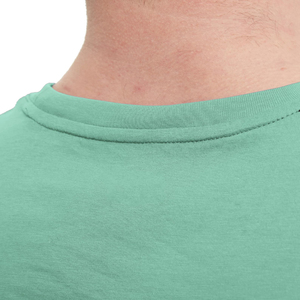 Camiseta sin mangas para hombre, color verde menta, cuello redondo, color sólido, informal, transpirable, de punto, para entrenamiento. - Product Image 5