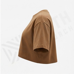 Camiseta Deportiva Corta de Algodón para Mujer, Estilo Casual, Lisa, para Gimnasio, Yoga, Verano, Manga Corta, Talla Grande, Ropa Deportiva - Product Image 3