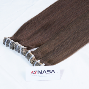 Extensiones de cabello con cinta más vendidas 100% cabello vietnamita colores oscuros Super doble dibujado 60 cm recto Natural - Product Image 1