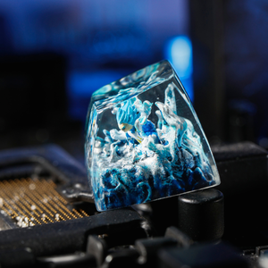 Keycaps Mystiques Anime, Keycaps Artisanaux Personnalisés, Keycaps Anime Mignons, Keycaps Verts, Ensemble de Keycaps, Keycaps en Résine - Product Image 4