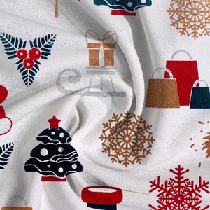 Large Size Christmas Cushion Cover Lightweight & Washable Shower <b>Curtains</b> with Best Design and <b>Rings</b> in India - Product Image 6