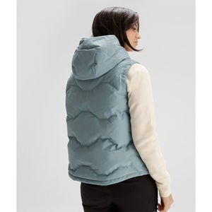 Chalecos Acolchados de Plumón para Mujer con Cremallera, Sin Mangas, Gruesos, Sólidos, con Logotipo Personalizado, Ligeros, Casuales, Venta al por Mayor, OEM - Product Image 3