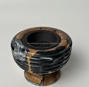 Quemador de incienso Bakhoor árabe de resina de madera Mubkhar regalo de boda de madera y soporte de incienso - Product Image 2