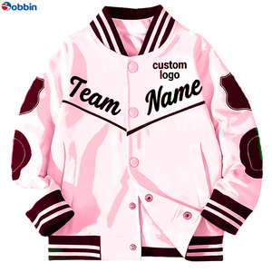 Veste varsity slim fit pour homme en laine/polyester avec options de logo personnalisé en relief, respirante et écologique, streetwear d'hiver - Product Image 6