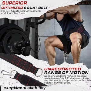 Ceinture de musculation en néoprène pour adulte, soutien dorsal pour la gym, le fitness, l'entraînement, la force athlétique, la musculation, équipement robuste - Product Image 4