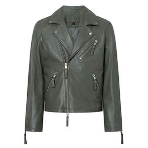 Chaqueta de Cuero para Hombre, Estilo Casual, con Capucha, Diseño de Parches en Color Sólido, Multicolor, con Logotipo Personalizado, Estilo Biker, a la Moda - Product Image 1