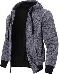 Sweat à capuche décontracté coupe-vent plus épais pour homme, qualité supérieure, coton lourd 380g, doublure polaire automne/hiver - Product Image 4
