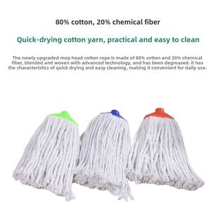 Spinning <b>Mop</b> Recycled Cotton Yarn <b>Mop</b> Telescopic Wood Handle High Dehydration Dust Water Absorption Floor <b>Mop</b> - Product Image 4