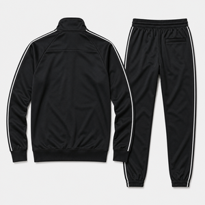Ascend Unisex Tracksuit Set Solid Color Full Sleeve Zipper Front Sporty Autumn Wear Breathable Regular Fit <b>Jogging</b> <b>Suit</b> - Product Image 2