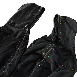 Sweat à capuche pour homme en coton 500 g/m² à coupe ample, avec logo personnalisé, imprimé et effet empilé - Product Image 5