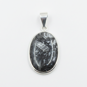 Colgante de Piedra Cabujón Mexicana Natural, Joyería de Plata 925, Chapado en Oro Rosa y Oro Amarillo, Collar Ovalado Hecho a Mano, Regalo - Product Image 1