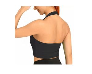 Sujetadores Deportivos Halter Personalizados, Transpirables y de Alta Sujeción para Mujer, para Yoga, Fitness y Entrenamiento, Ajustables, de Spandex/Nailon - Product Image 5