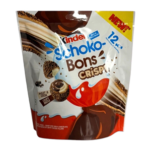 ท็อป คินเดอร์ ช็อกโก บอนส์ คริสปี้ 67.2 กรัม ช็อกโกแลตนมเนื้อเนียน ไส้กรุบกรอบ ช็อกโกแลตคุณภาพสูง - Product Image 1