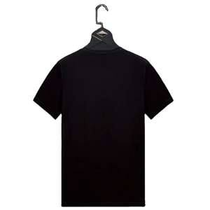 T-shirt pour homme avec logo personnalisé en strass, 180 GSM, col rond, tissu tricoté, manches courtes, style hip-hop, uni, streetwear - Product Image 3