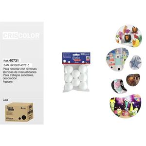 BOLA POREX 4CM 8UDS. Prodotto Artigianale in Polifoam - Product Image 1