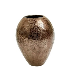 Matte <b>Bronze</b> Metal <b>Vase</b> Handmade Iron Small Eco-Friendly Lightweight Modern Tabletop Decor for Wedding Home Styling - Product Image 4
