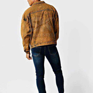 Chaqueta de invierno para hombre hecha de algodón con logotipo personalizado al por mayor, transpirable, para uso en exteriores, chaqueta de mezclilla para hombre para venta en línea. - Product Image 2