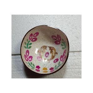 Bol en céramique artisanal écologique de haute qualité avec incrustation de perles et mosaïque, idéal pour servir des amuse-gueules lors de buffets et de fêtes - Product Image 1