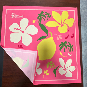 Pañuelo de Seda Satinado al por Mayor con Logotipo Personalizado, Pañuelo Cuadrado de Seda para la Cabeza, Elegante Accesorio de Moda para el Cuello y el Cabello - Product Image 4
