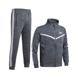 Powerful Men Tracksuits Slim Fit Jogger Pants <b>Jacket</b> Gym <b>Workout</b> Fitness Outdoor Running Set Comfortable Men Tracksuits - Product Image 1