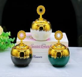 เตาเผากำยานเซรามิคทรงกลมลายซันเบิร์สท์ รุ่น MK684 ขายส่ง - Product Image 2
