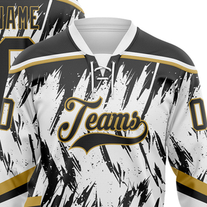 Maillot de hockey par sublimation, 100 % polyester, décontracté, à manches longues, pull sportif avec design personnalisé pour les équipes - Product Image 3