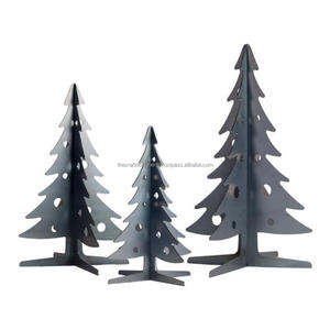 Objeto navideño de metal fundido de Calidad exclusiva, modelos sólidos de árbol de Navidad en 3 diseños diferentes a precio competitivo - Product Image 2