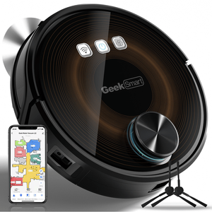 Robot Aspirador LDS Navigation 3 en 1 con Potente Succión de 2800pa y 3200m, Función de Barrido y Fregado, Conexión Wi-Fi y Aplicación - Product Image 2