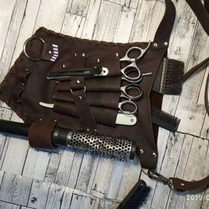 Funda de Cuero Genuino Duradera y de Lujo para Tijeras de Barbero, Organizador de Cinturón para Estilistas, Protección a Prueba de Olores - Product Image 4