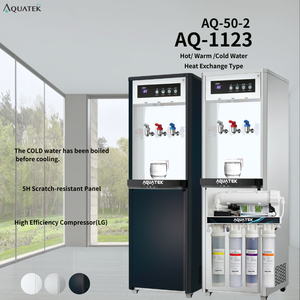 Dispensador de Pie Aquatek AQ-1123 |   Tanque de Agua Caliente de 10L |   100% Hervido | Sistema de Ósmosis Inversa de 5 Etapas (AQ-50-2) |   Estación de Agua Comercial de Alta Resistencia - Product Image 1