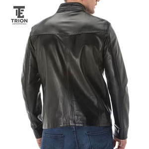 Veste en cuir décontractée pour hommes, style nouveau, tendance, haute qualité, prix abordable, vente en gros - Product Image 3