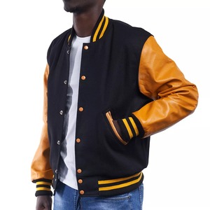 High Street Style Wool Stand Collar Patchwork Varsity <b>Jackets</b> for <b>Men</b> Custom Logo Winter Fashion Factory Prices - Product Image 5