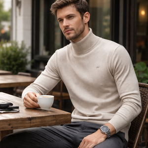 Wholesale Custom <b>Mock</b> <b>Neck</b> Turtleneck <b>Sweaters</b> for <b>Men</b> - OEM Manufacturer & Supplier - Product Image 6