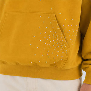 Sweat à capuche Y2K surdimensionné pour homme, clouté étoiles, style avant-gardiste, collection Factory 2026 - Product Image 4